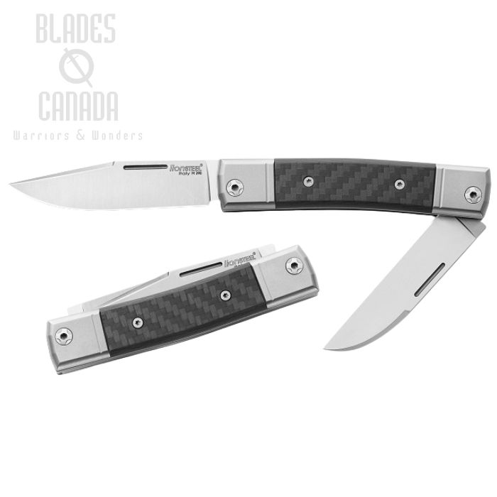Lion Steel BM13 CF BestMAN Slipjoint Folding Knife, M390 Double Blade, Carbon Fiber, BM13 CF